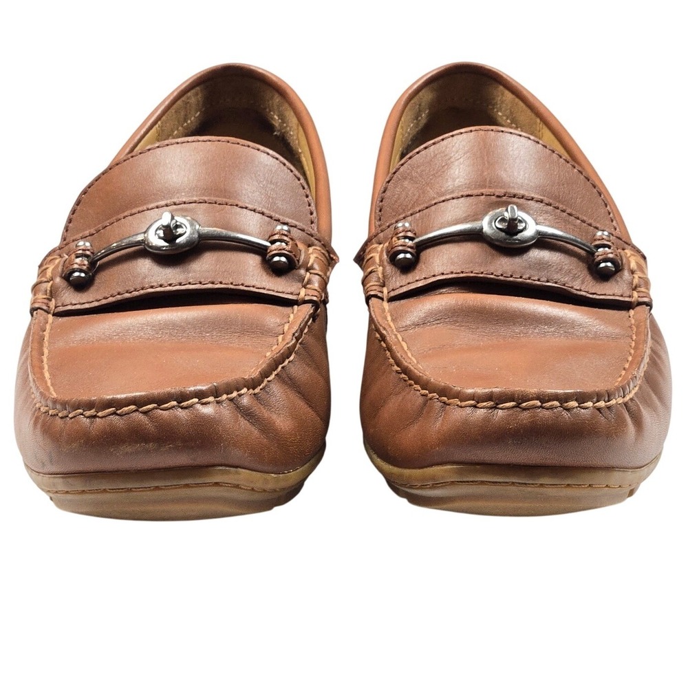Coach‎ Collis Bit Loafers Mens Size 9D Tan Brown Leather FG2984 Turnlock Moc - Picture 3 of 13